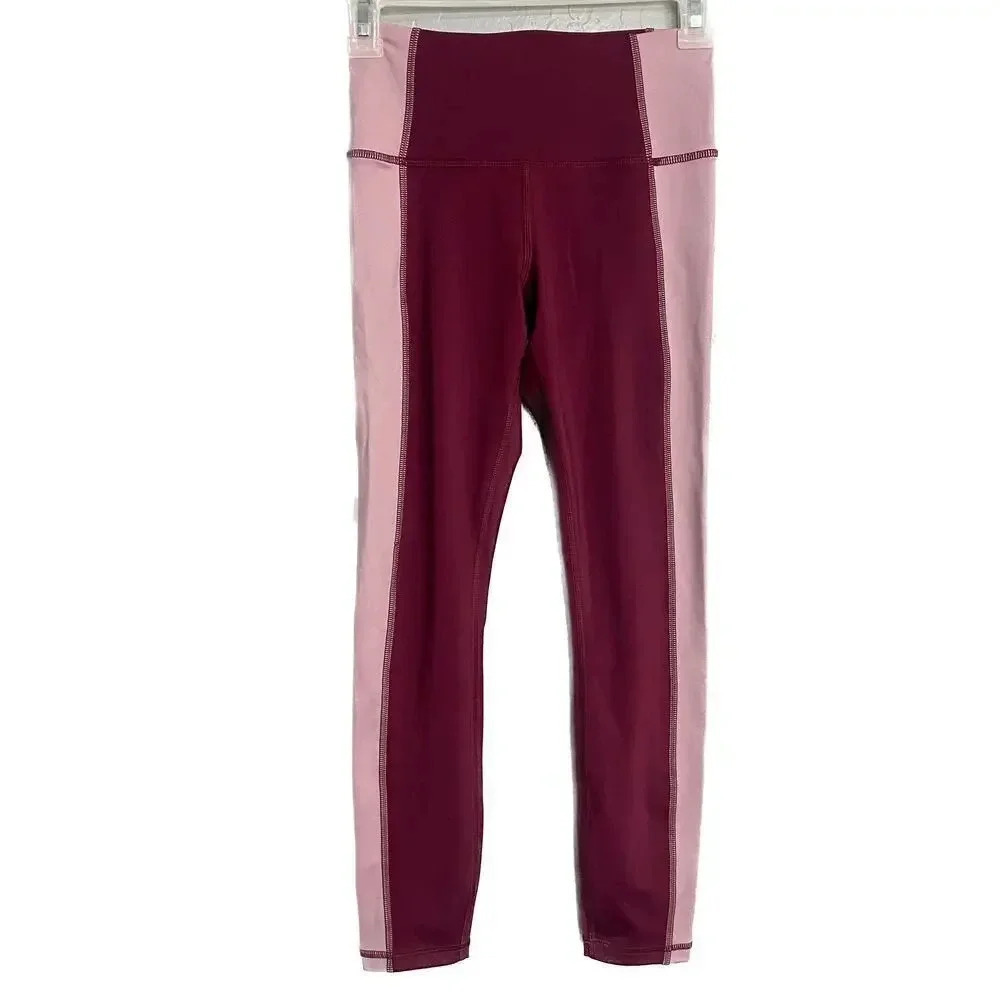 Banana Republic Women’s High Rise Leggings 7/8 Length Size XXS in Maroon